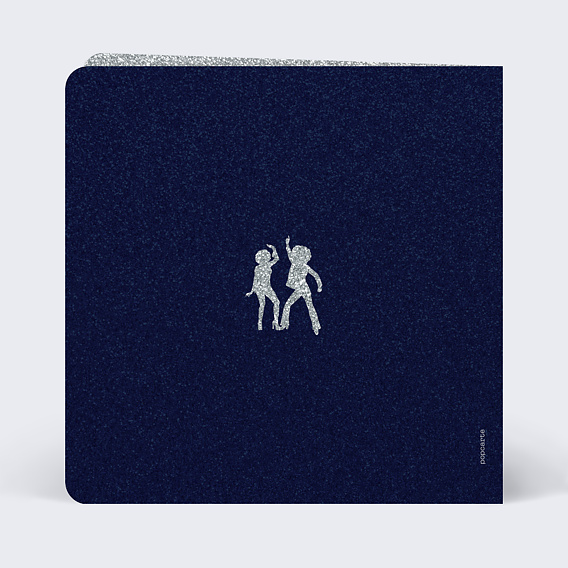 Invitation anniversaire Boule Disco Verso