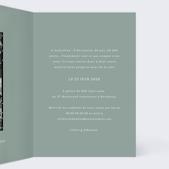 Invitation Anniversaire Adulte Pellicule Souvenirs