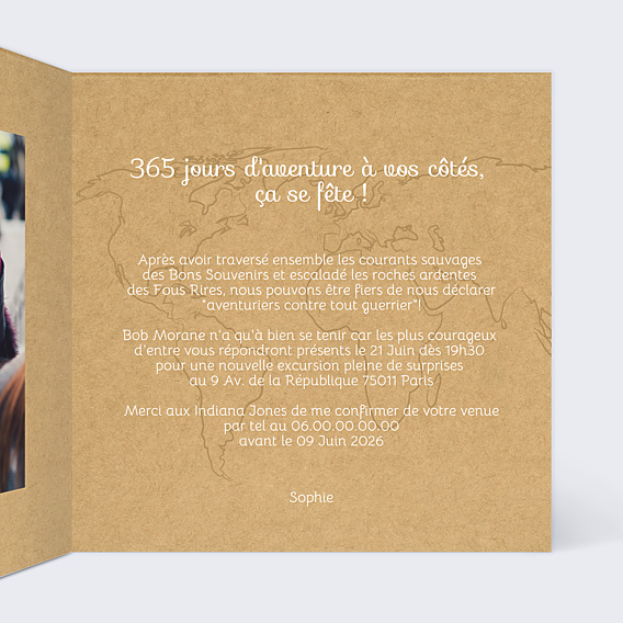 Invitation Anniversaire Adulte Vadrouille
