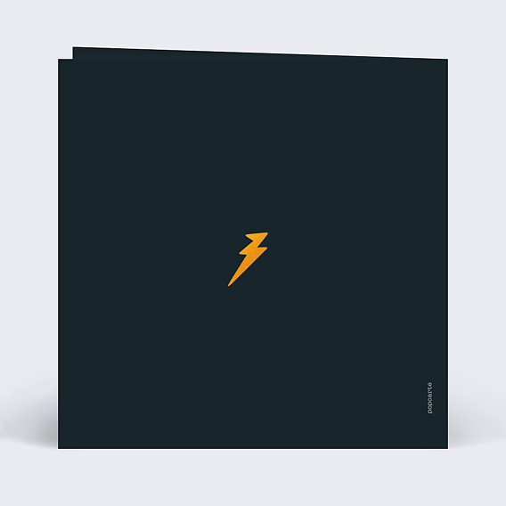 Invitation anniversaire Rock N Roll Verso