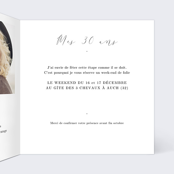 Invitation Anniversaire Adulte Dorure Eucalyptus