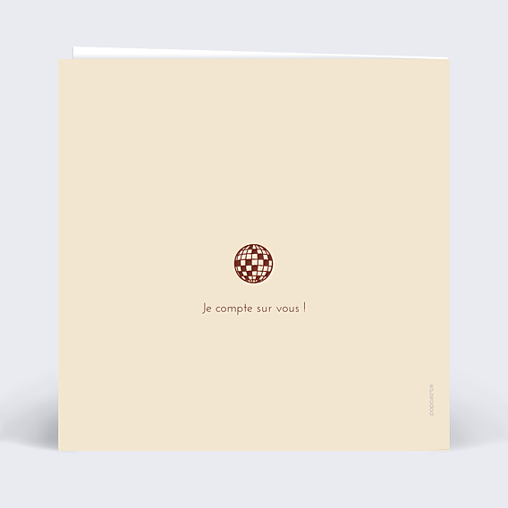 Invitation Anniversaire Adulte Music friends
