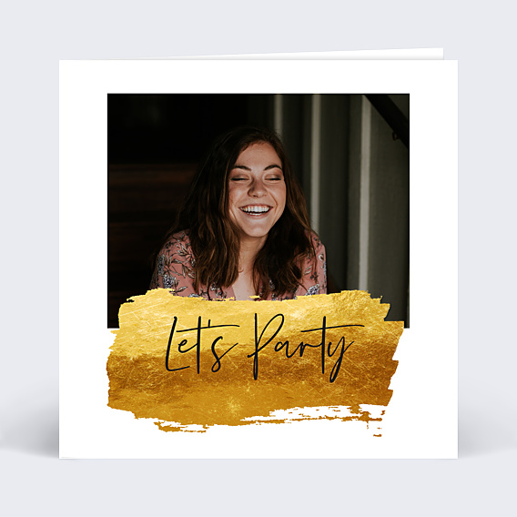 Invitation Anniversaire Adulte Jolie Peinture