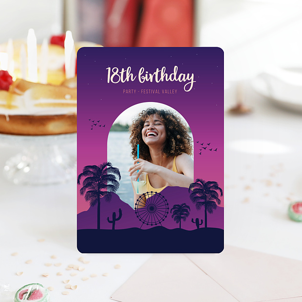 Invitation Anniversaire Adulte Festival