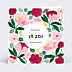 Invitation Anniversaire Adulte Eclat Floral