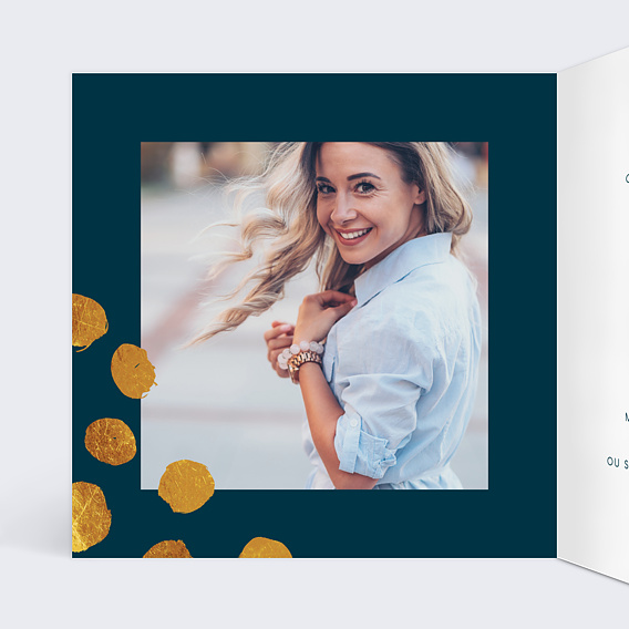 Invitation anniversaire Adulte Graphique Chic Intérieur Gauche