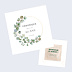 Invitation anniversaire Couronne Eucalyptus Graines à planter