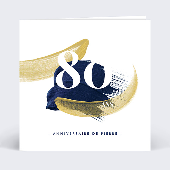 Invitation anniversaire Peinture éclatante