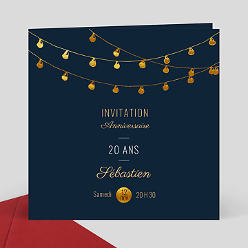 Invitation Anniversaire Adulte Guinguette