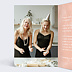 Invitation anniversaire Double Gâteaux Intérieur Gauche