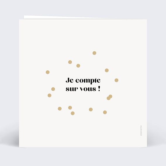 Invitation anniversaire Années en photos Verso