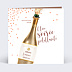 Invitation anniversaire Champagne Confettis