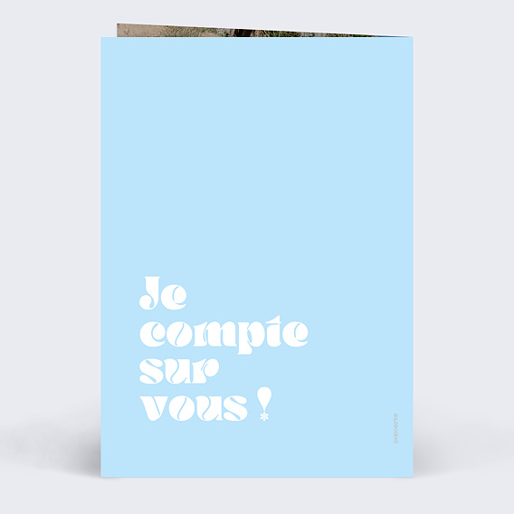 Invitation anniversaire 40 ans Original Verso