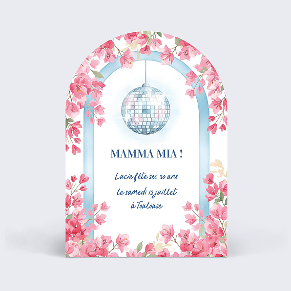 Invitation anniversaire Dancing Queen