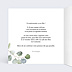 Invitation anniversaire Couronne Eucalyptus Graines à planter Intérieur Gauche