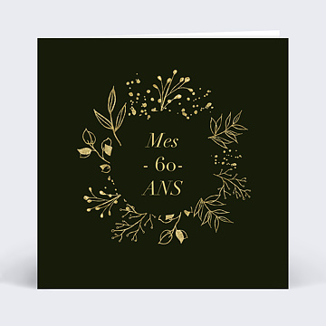 Invitation Anniversaire Adulte Anniversaire Sensibilité Dorée