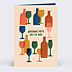 Invitation Anniversaire Adulte Verres colorés