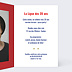 Invitation anniversaire Portrait en footballeur Intérieur Droit