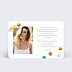 Invitation anniversaire Confettis Chic Verso