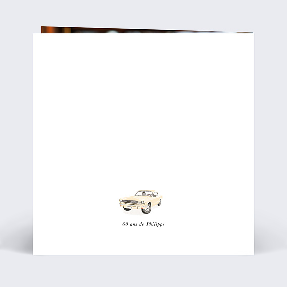 Invitation Anniversaire Adulte Voiture Classique