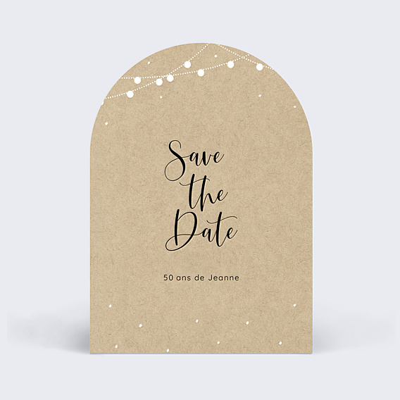 Invitation Anniversaire Adulte Save the date Guinguette