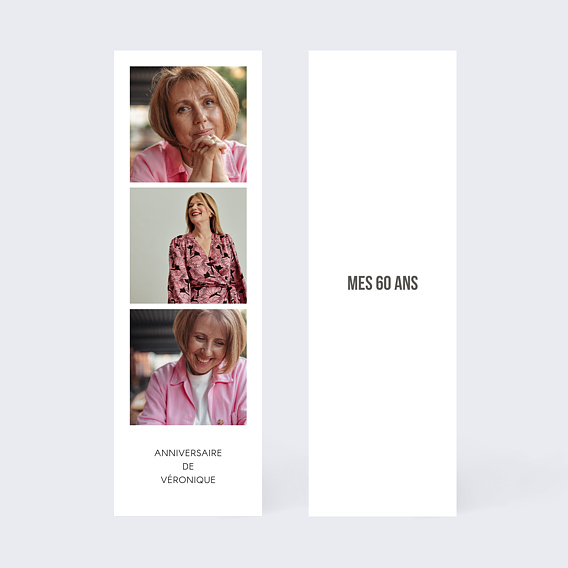 Invitation anniversaire Typographie Cadre