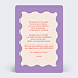 Invitation anniversaire Jolie fleur Verso