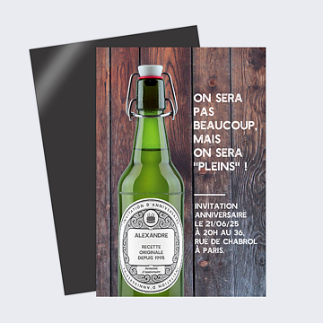 Invitation Anniversaire Adulte Jolies Bulles