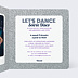 Invitation anniversaire Boule Disco Intérieur Droit