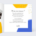 Invitation anniversaire Couleurs Intérieur Droit