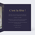 Invitation anniversaire Double pluie de fête Intérieur Droit