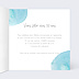 Invitation anniversaire Goutte d'Eau Intérieur Droit