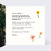 Invitation anniversaire Motif Floral Intérieur Droit