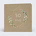 Invitation anniversaire Eucalyptus Elégant
