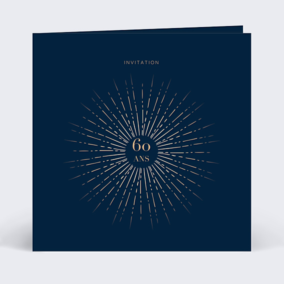 Invitation anniversaire Feux Artifices