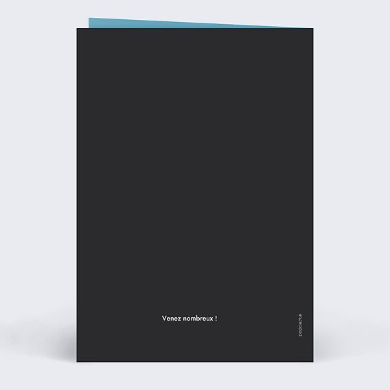 Invitation anniversaire Portrait magazine Verso