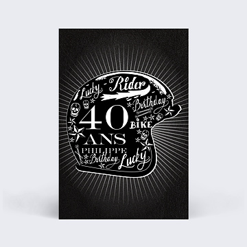 Invitation Anniversaire Adulte Moto