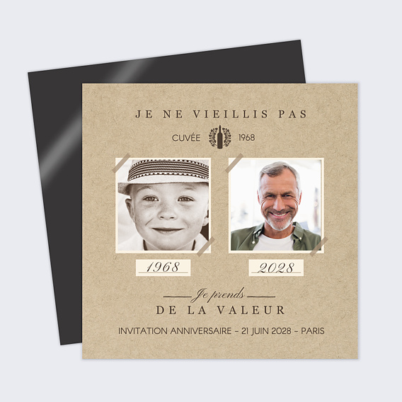 Invitation anniversaire Bonne Cuvée