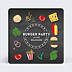 Invitation Anniversaire Adulte Burger Party