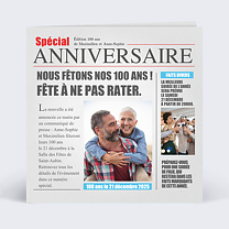 Carte Journal Multianniversaire