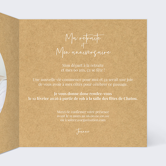 Invitation Anniversaire Adulte Lauriers