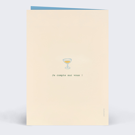 Invitation anniversaire Fête printanière Verso