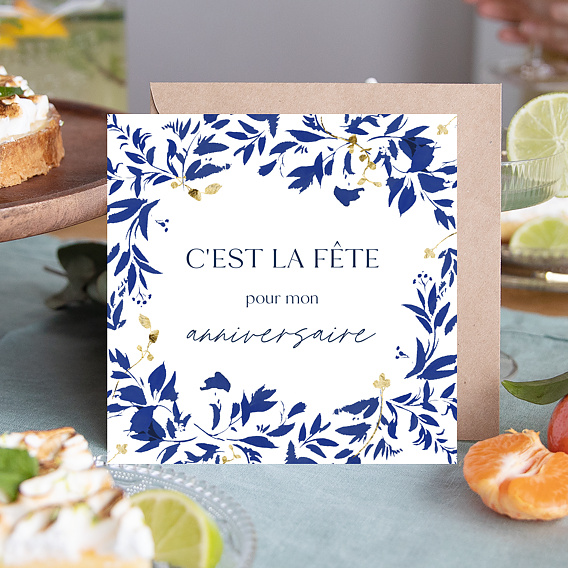 Invitation anniversaire Esprit Azulejos Après 1