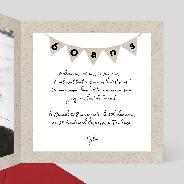 Invitation Anniversaire Printemps Intérieur Droit