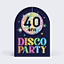 Invitation Anniversaire Adulte Fête disco