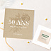 Invitation Anniversaire Adulte Âge fleuri avec graines