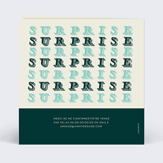 Invitation Anniversaire Adulte 50 ans Surprise
