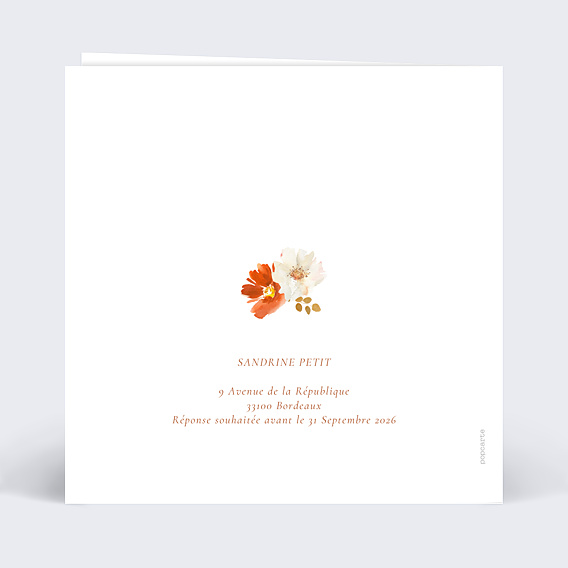 Invitation Anniversaire Adulte Bouquet Parfumé