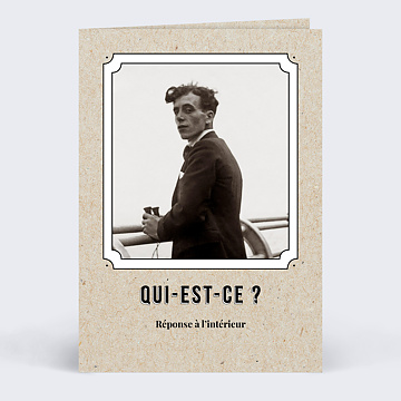 Invitation Anniversaire Adulte Vintage Ludique
