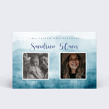 Invitation Anniversaire Adulte Flashback